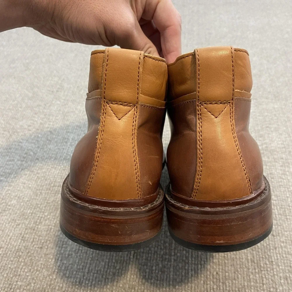 Cole Haan Boots Mens Size 8M Brown Leather Chukka Ankle Lace Up Casual C23478